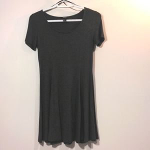 Forever 21 grey stretch a-line t-shirt dress M